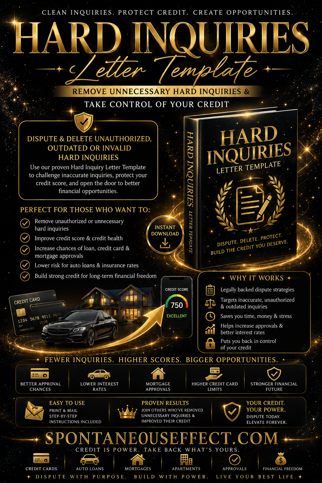 Hard Inquiry Dispute Letter